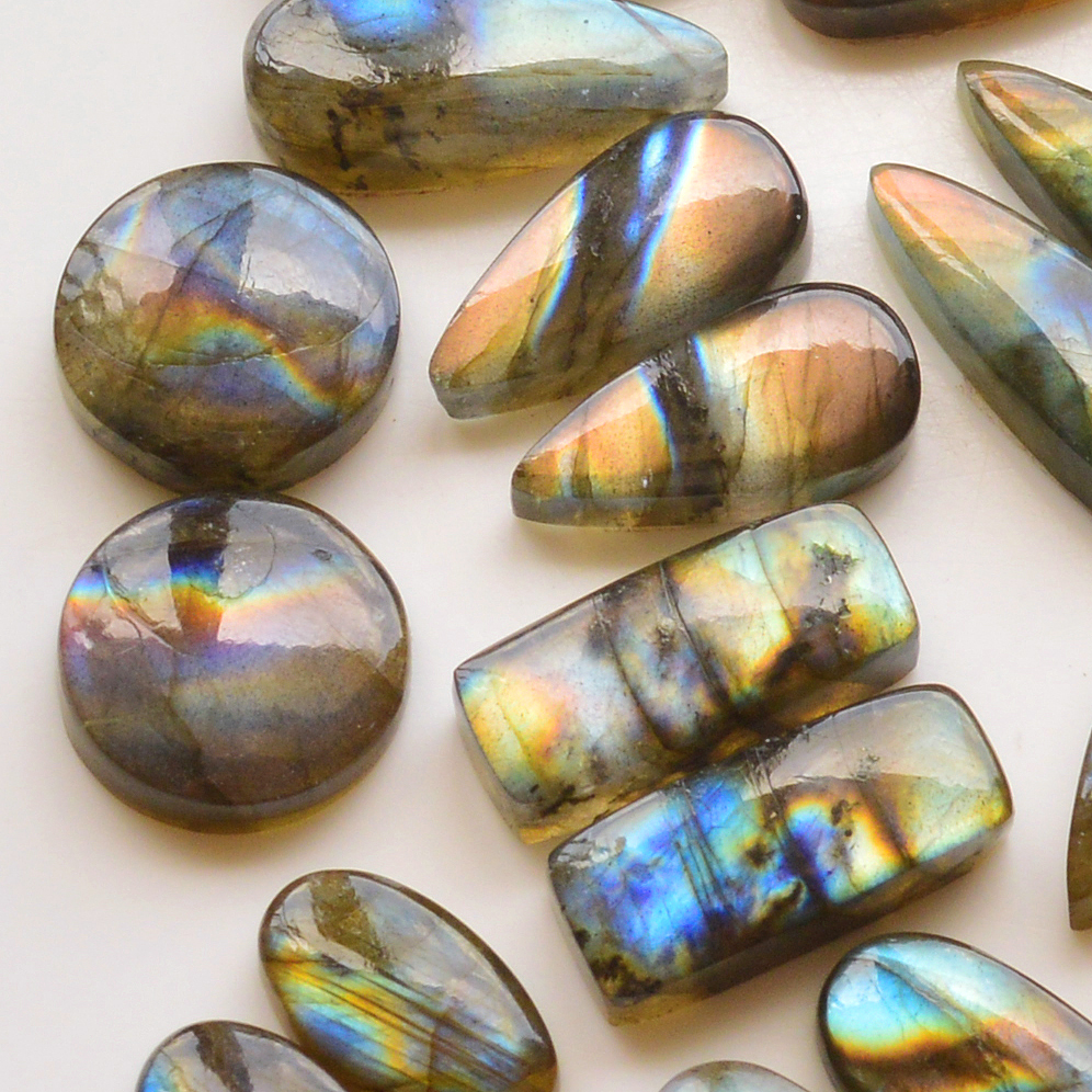 12 Pair 173Cts Natural Labradorite Pair Gemstone Lot for jewellery making 19x7 15x15mm 19832