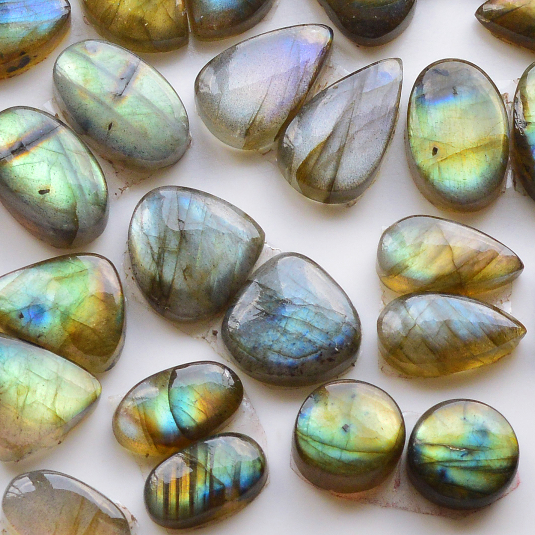 16 Pair 154Cts  Natural Labradorite Pair Gemstone Lot for jewellery making  17x9 10x10mm 19833