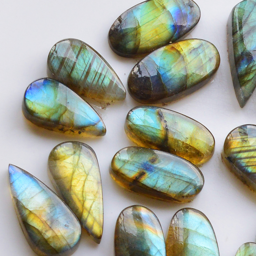 12 Pair 146Cts  Natural Labradorite Pair Gemstone Lot for jewellery making  23x8 17x13mm 19834