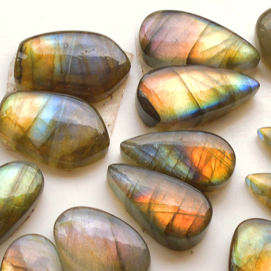 10 Pair 138Cts  Natural Labradorite Pair Gemstone Lot for jewellery making  19x13 17x11mm 19837