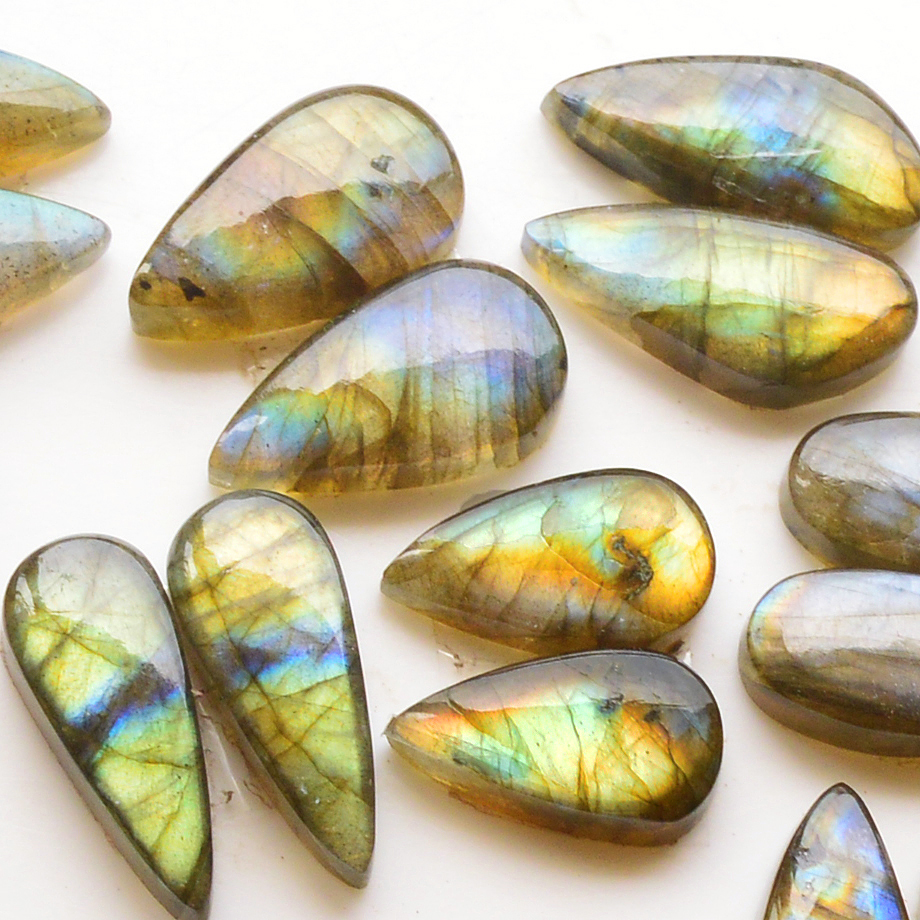 11 Pair 140Cts  Natural Labradorite Pair Gemstone Lot for jewellery making  20x8 15x8mm 19858