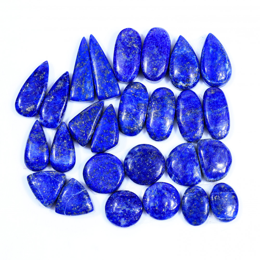Image of 13 Pair 159Cts  Natural Lapis Lazuli Cabochon Gemstone Pairs Lot for Earrings Jewelry Making 21x7 12x8mm #20078