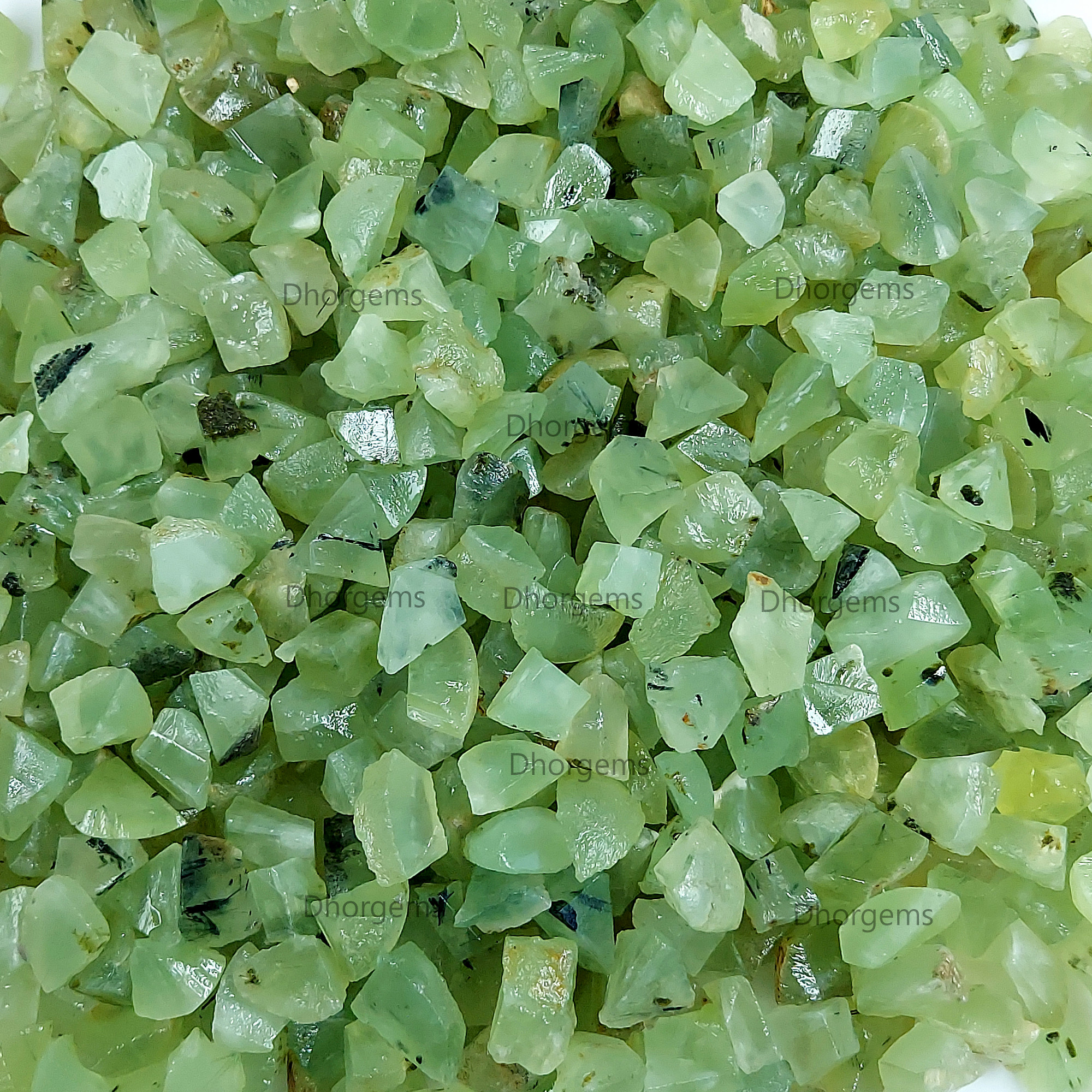 Natural Prehnite Rough Gemstone Raw Green Prehnite Crystal Healing Stone Collectors Specimen Mineral for Jewelry Making Gemstone Gift