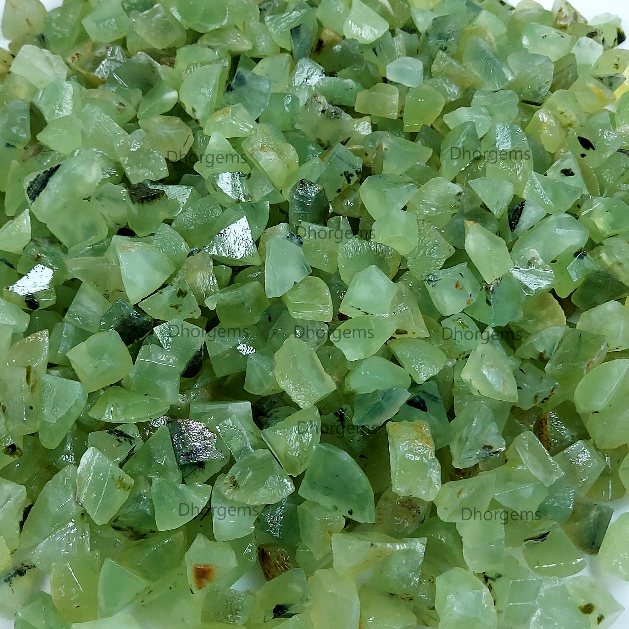 Natural Prehnite Rough Gemstone Raw Green Prehnite Crystal Healing Stone Collectors Specimen Mineral for Jewelry Making Gemstone Gift