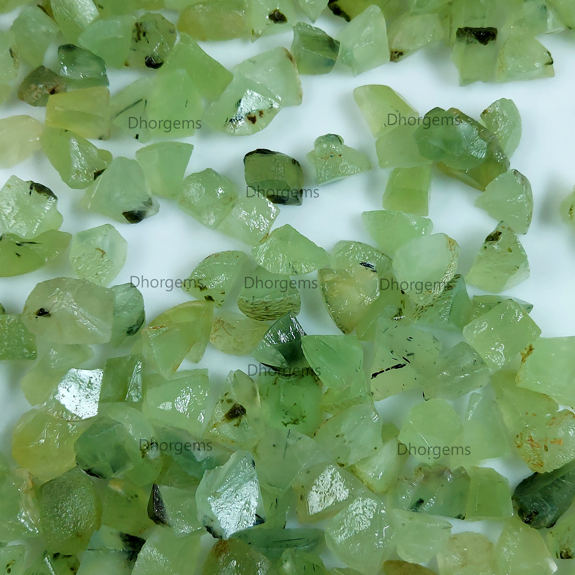 Natural Prehnite Rough Gemstone Raw Green Prehnite Crystal Healing Stone Collectors Specimen Mineral for Jewelry Making Gemstone Gift