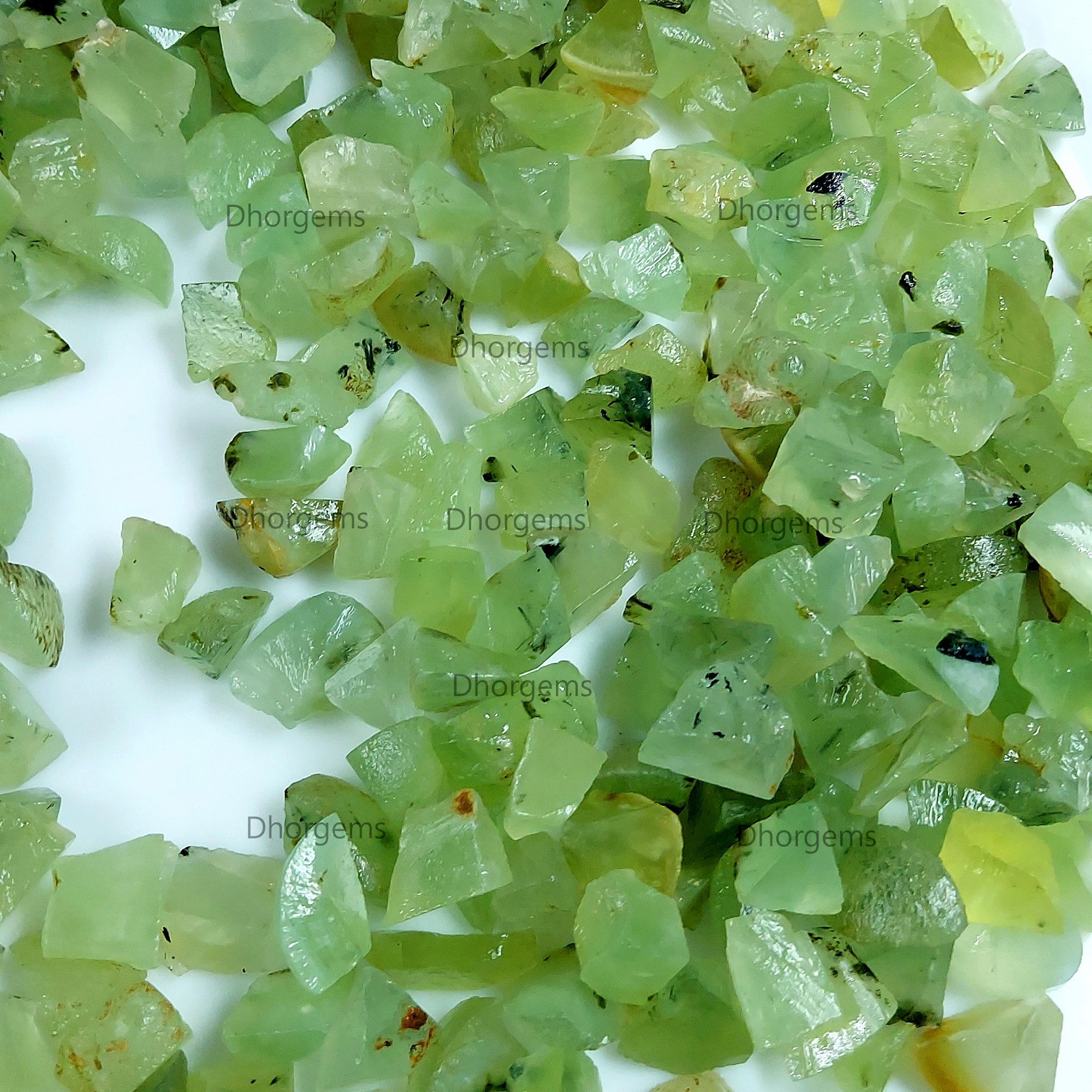 Natural Prehnite Rough Gemstone Raw Green Prehnite Crystal Healing Stone Collectors Specimen Mineral for Jewelry Making Gemstone Gift