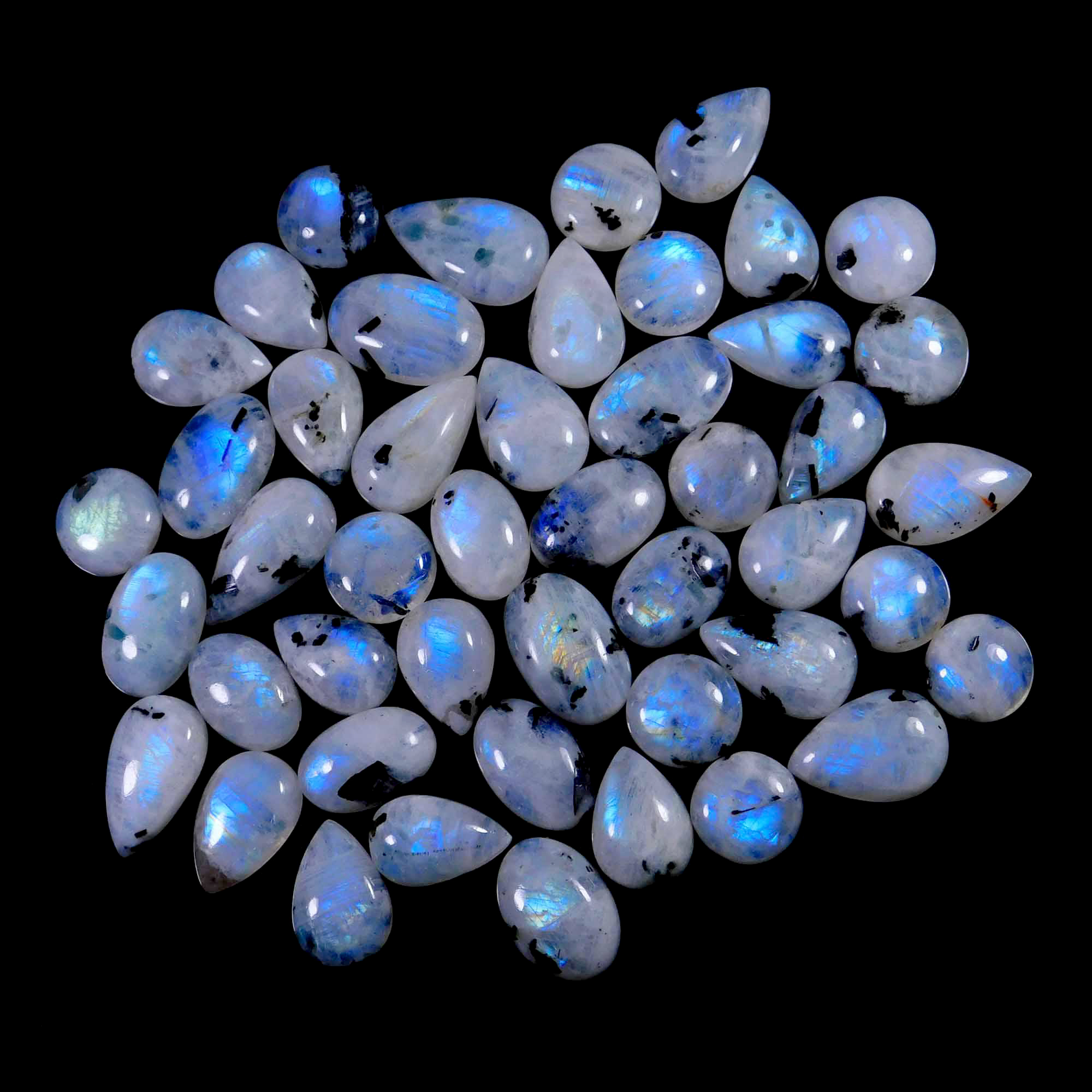 Wholesale Lot 6x4mm Oval Cabochon Natural Moonstone Loose Calibrated Gemstone 