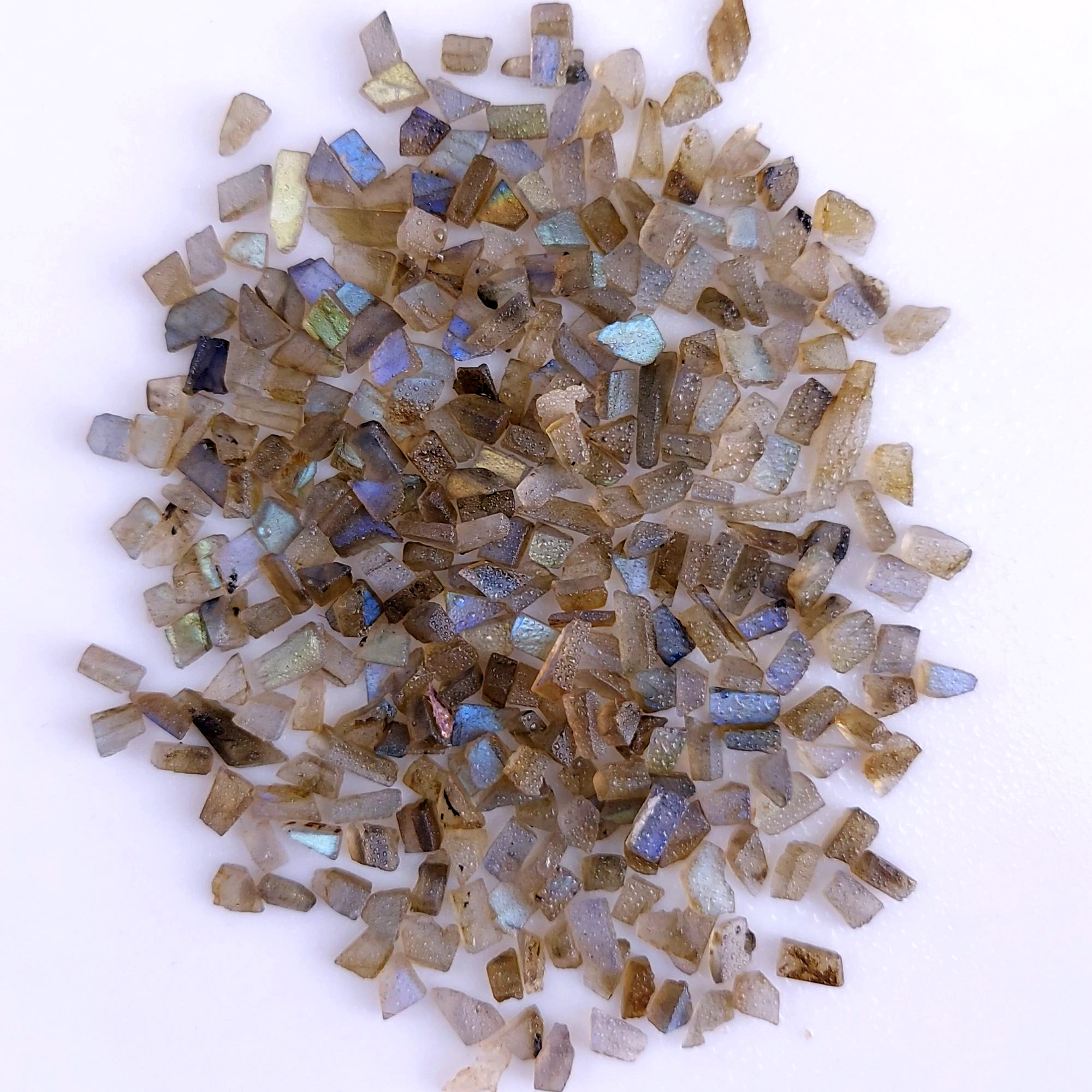 140Cts Natural Labradorite Raw Rough Uncut Gemstone Slice Lot Wholesale Unpolish Jewelry Making 4-6mm2487
