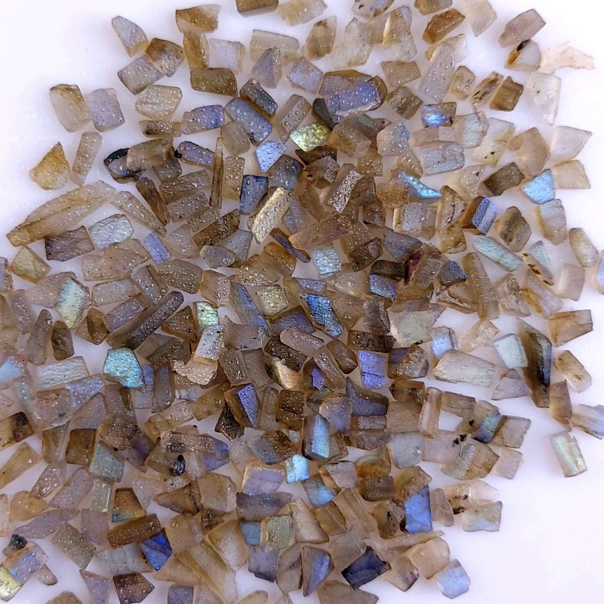140Cts Natural Labradorite Raw Rough Uncut Gemstone Slice Lot Wholesale Unpolish Jewelry Making 4-6mm2487