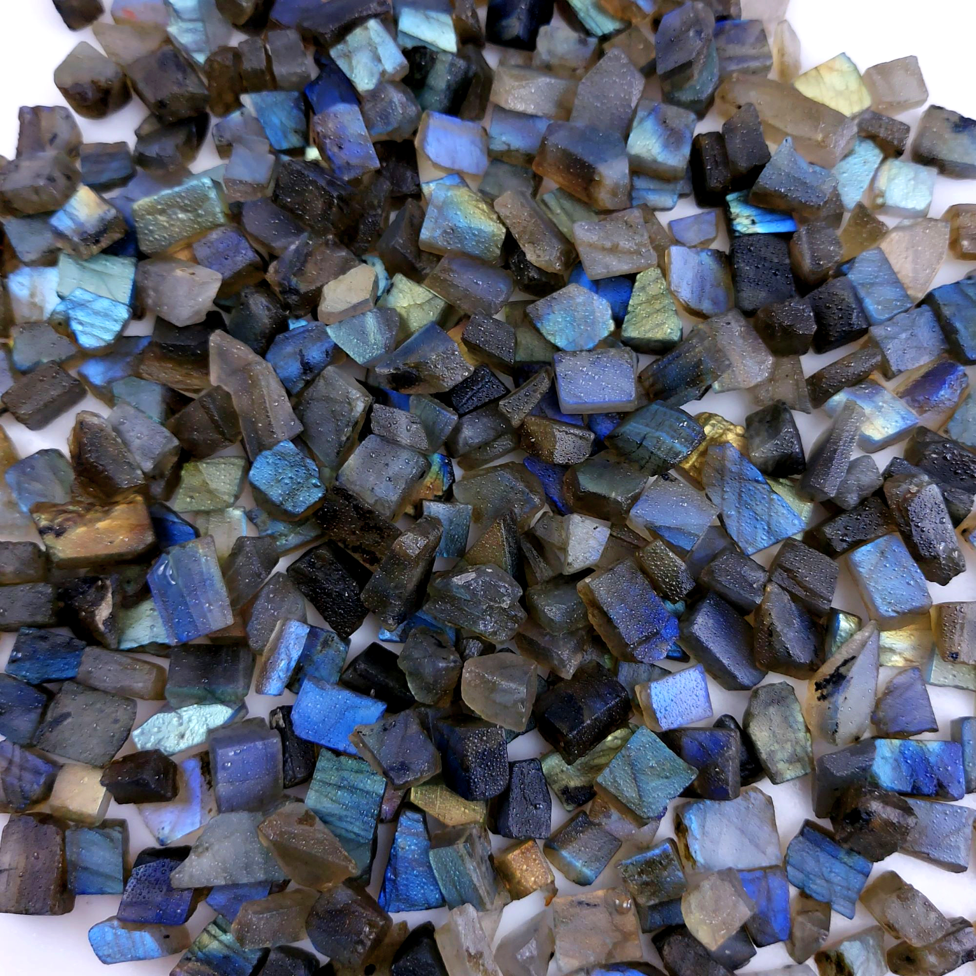 1200Cts Natural Labradorite Raw Rough Uncut Gemstone Slice Lot Wholesale Unpolish Jewelry Making 8-12mm2511