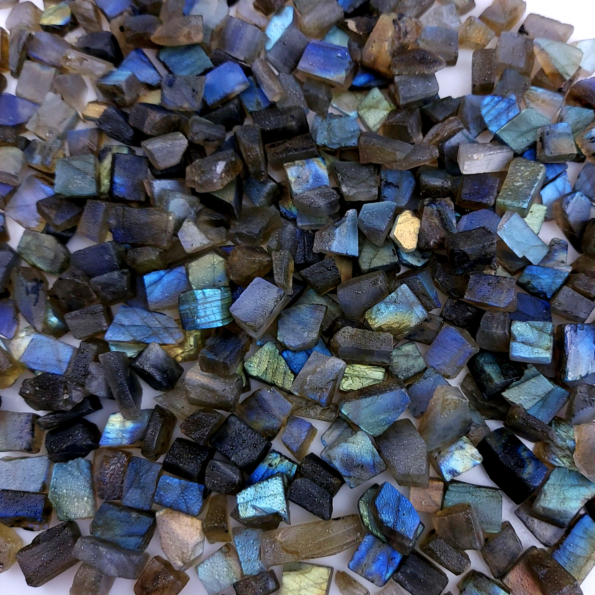 1200Cts Natural Labradorite Raw Rough Uncut Gemstone Slice Lot Wholesale Unpolish Jewelry Making 8-12mm2511