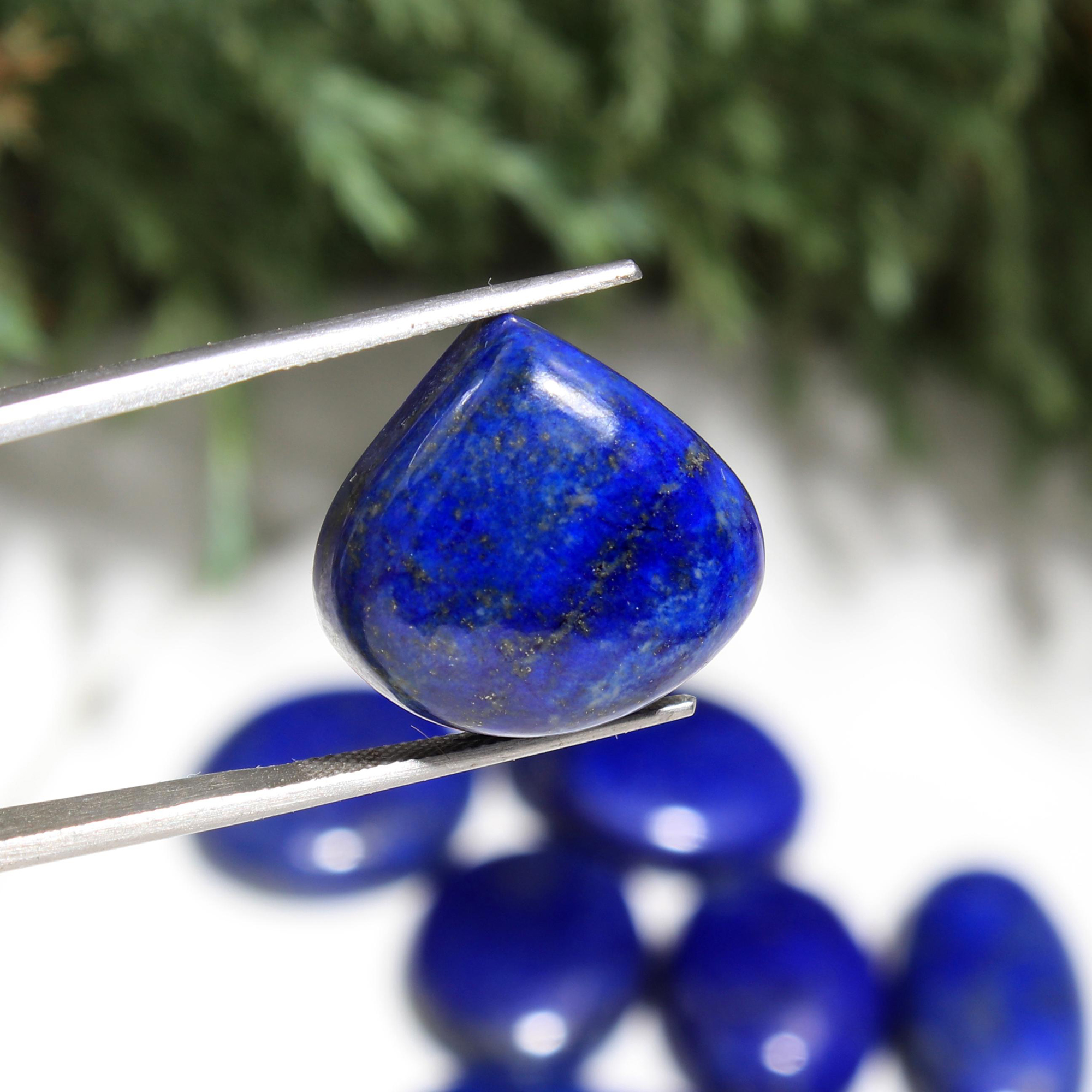 8 Pcs 264CTS Lapis Lazuli Mix Shape Cabochon Loose Gemstone Wholesale Lot Size 36x21 20x21mm