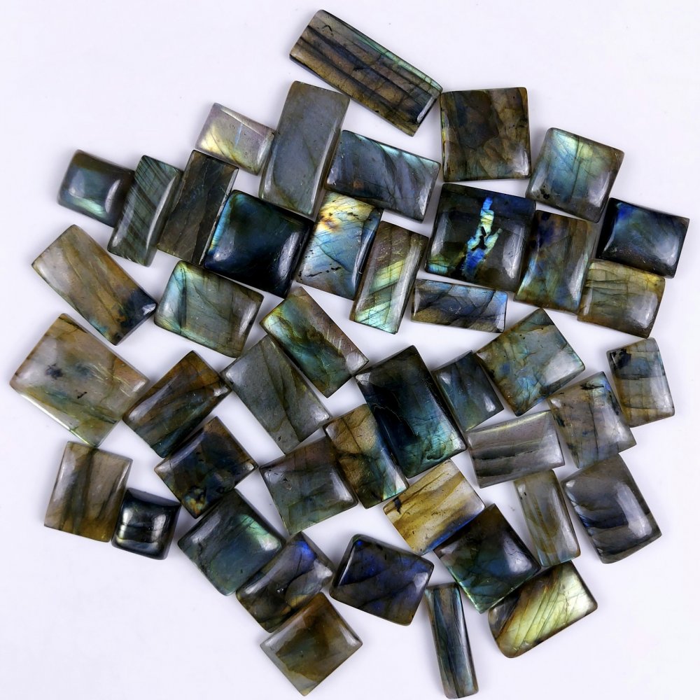 44Pcs 610Cts  Natural Labradorite Cabochon Multifire Labradorite Gemstone For Jewelry Making Loose Gemstone Cabochon For Crystal Energy Gift For Her #G-272