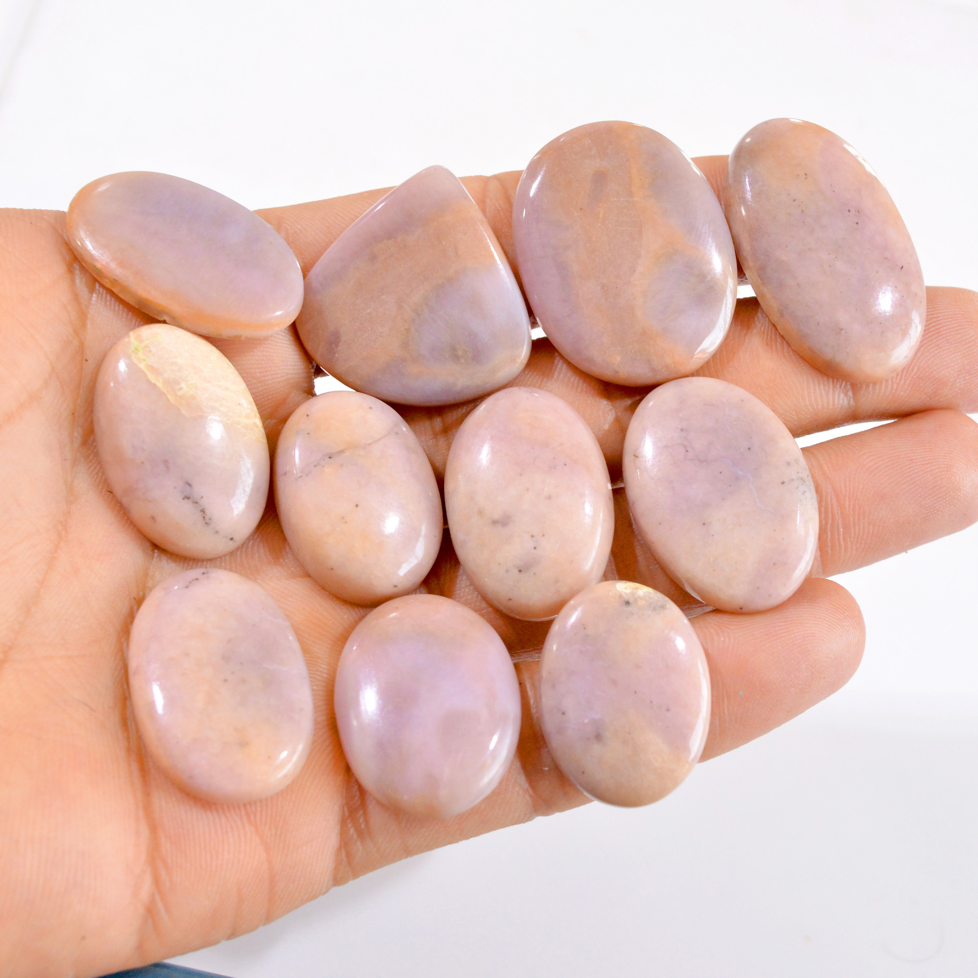 11 Pcs 310 Cts Natural Fancy Jasper Cabochon Gemstone Lot 24x18-33x25mm 2749