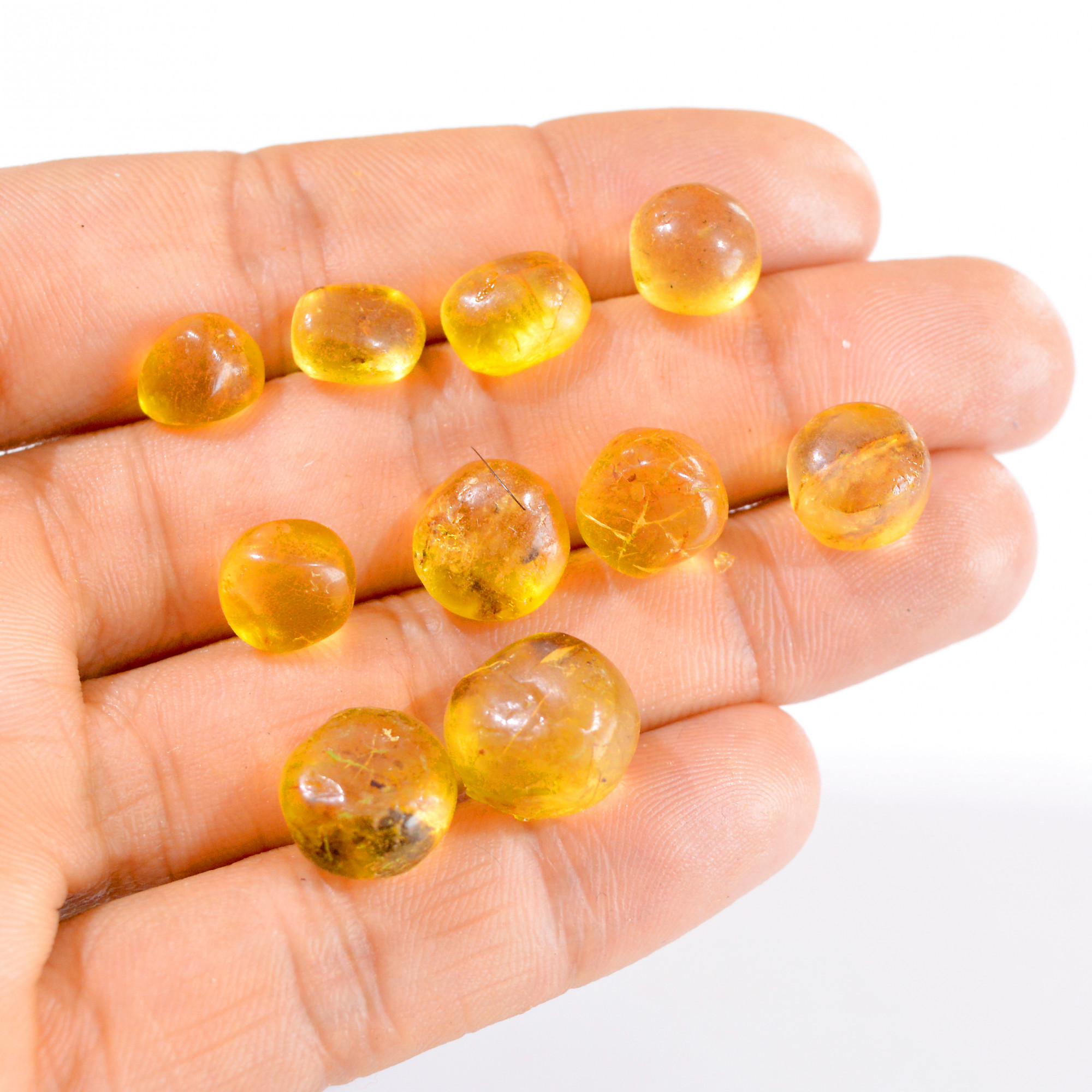 10 Pcs 29 Cts Natural Amber Rough Loose Mix Shape Gemstone Lot 9x7-14x13mm 2765