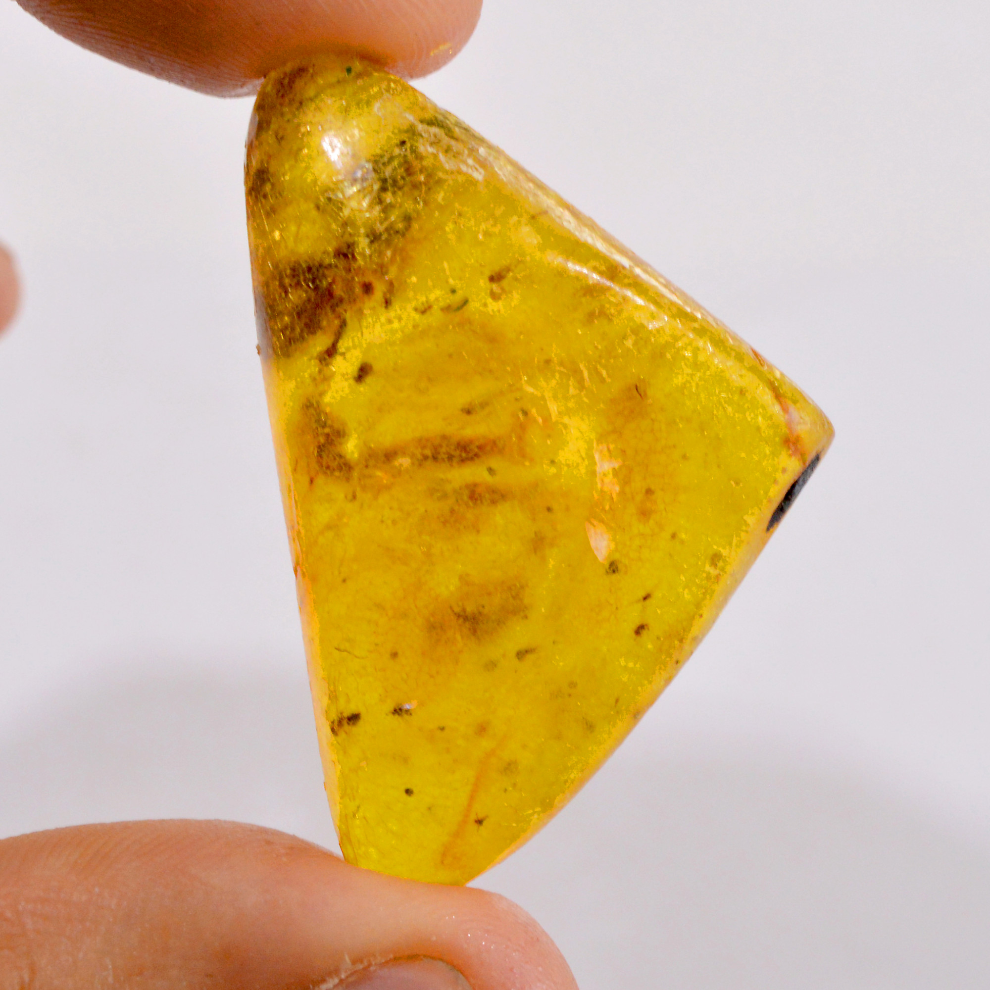 1 Pc 41 Cts Natural Amber Rough Loose Gemstone For Jewelry Making 45x29mm 2767