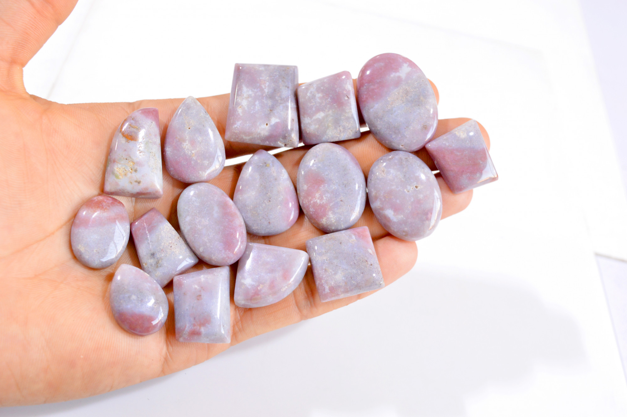 16 Pcs 490 Cts Natural Bloodstone Cabochon Loose Gemstone Lot 22x16-34x24mm 2828