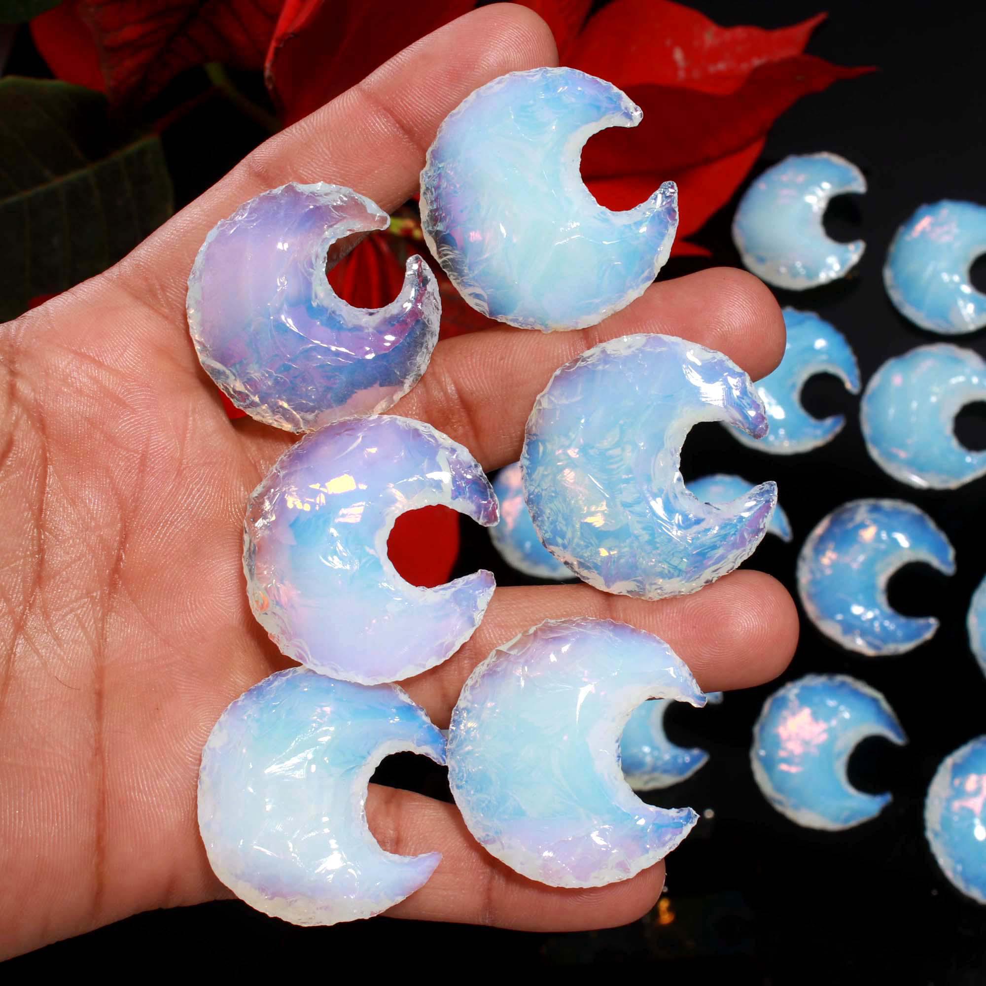 Opalite Moon Carving