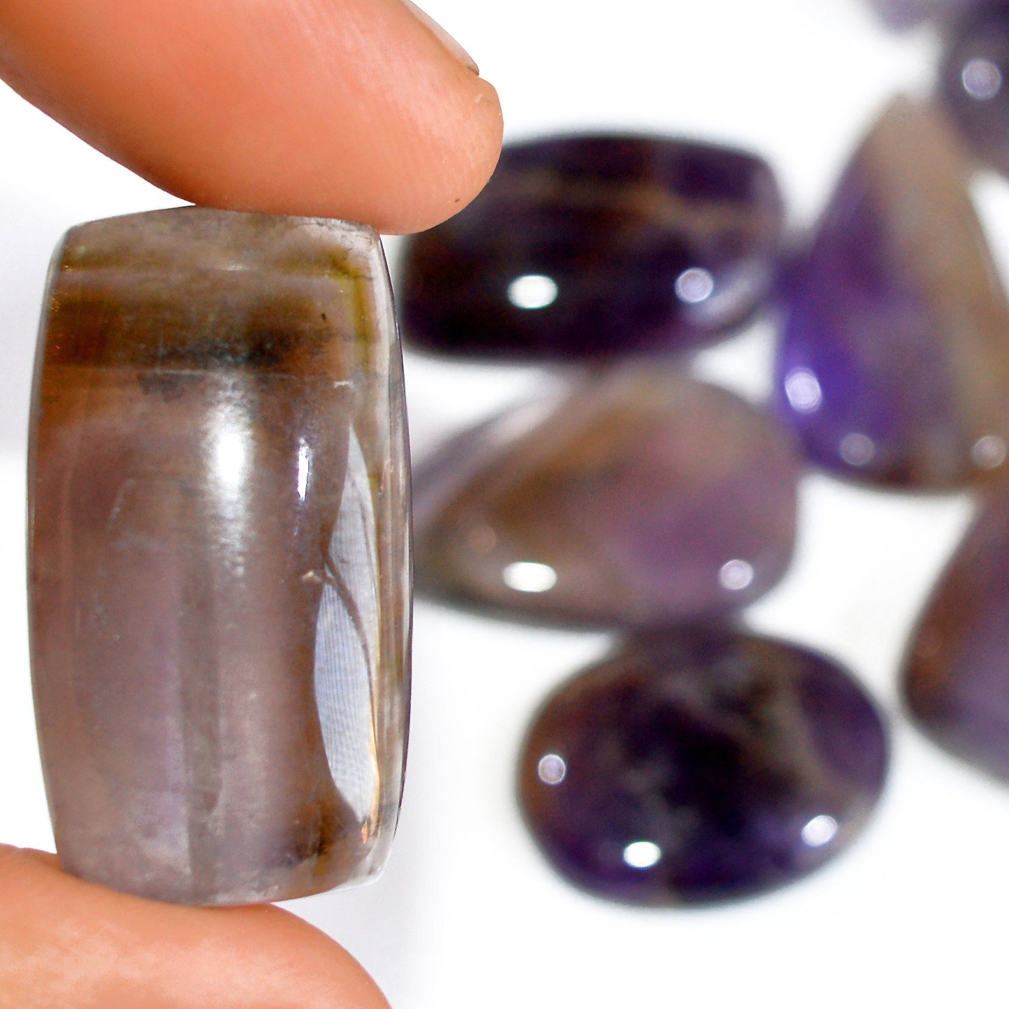 14 Pcs 453 Cts Natural Amethyst Loose Cabochon Gemstone Lot Mixed Shapes For Pendants Handmade Jewelry Supplies 33x17 21x19mm 3052