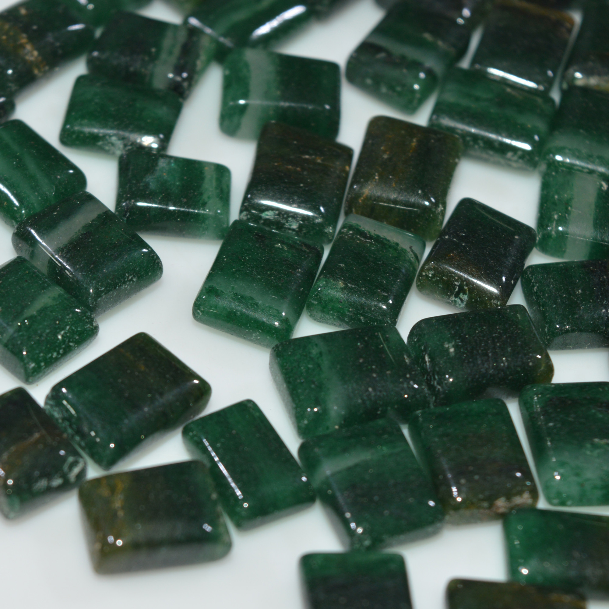 63 Pcs 433Cts Natural Green Jade Cabochon Loose Gemstone Handmade Jewelry Making Healing Crystals Lot 10x9 9x5mm 3598