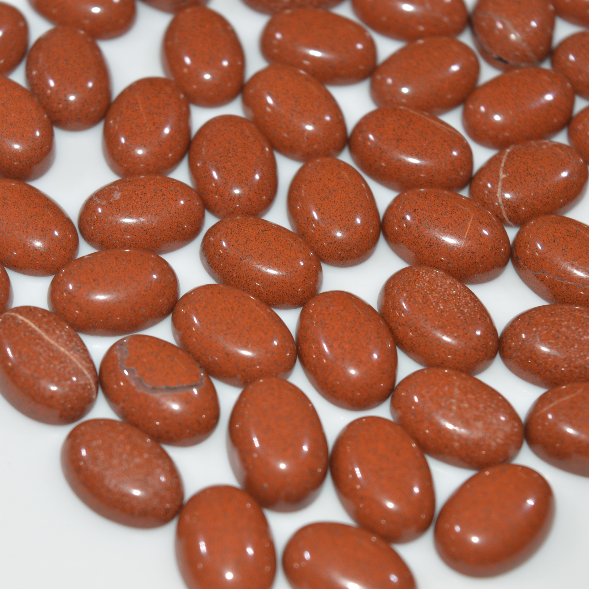 50 Pcs 269Cts Natural Red Jasper Cabochon Loose Gemstone Handmade Jewelry Making Healing Crystals Lot 12x9 12x9mm 3606