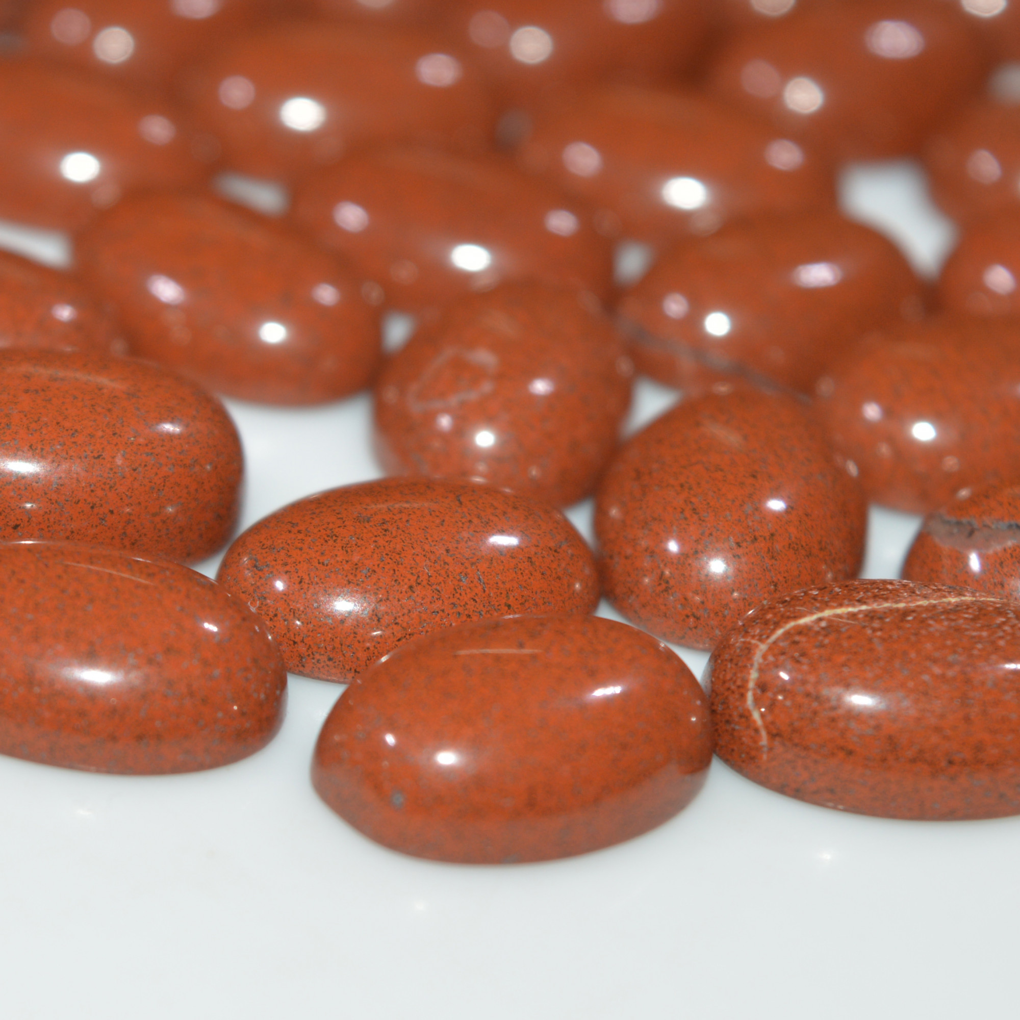 50 Pcs 269Cts Natural Red Jasper Cabochon Loose Gemstone Handmade Jewelry Making Healing Crystals Lot 12x9 12x9mm 3606