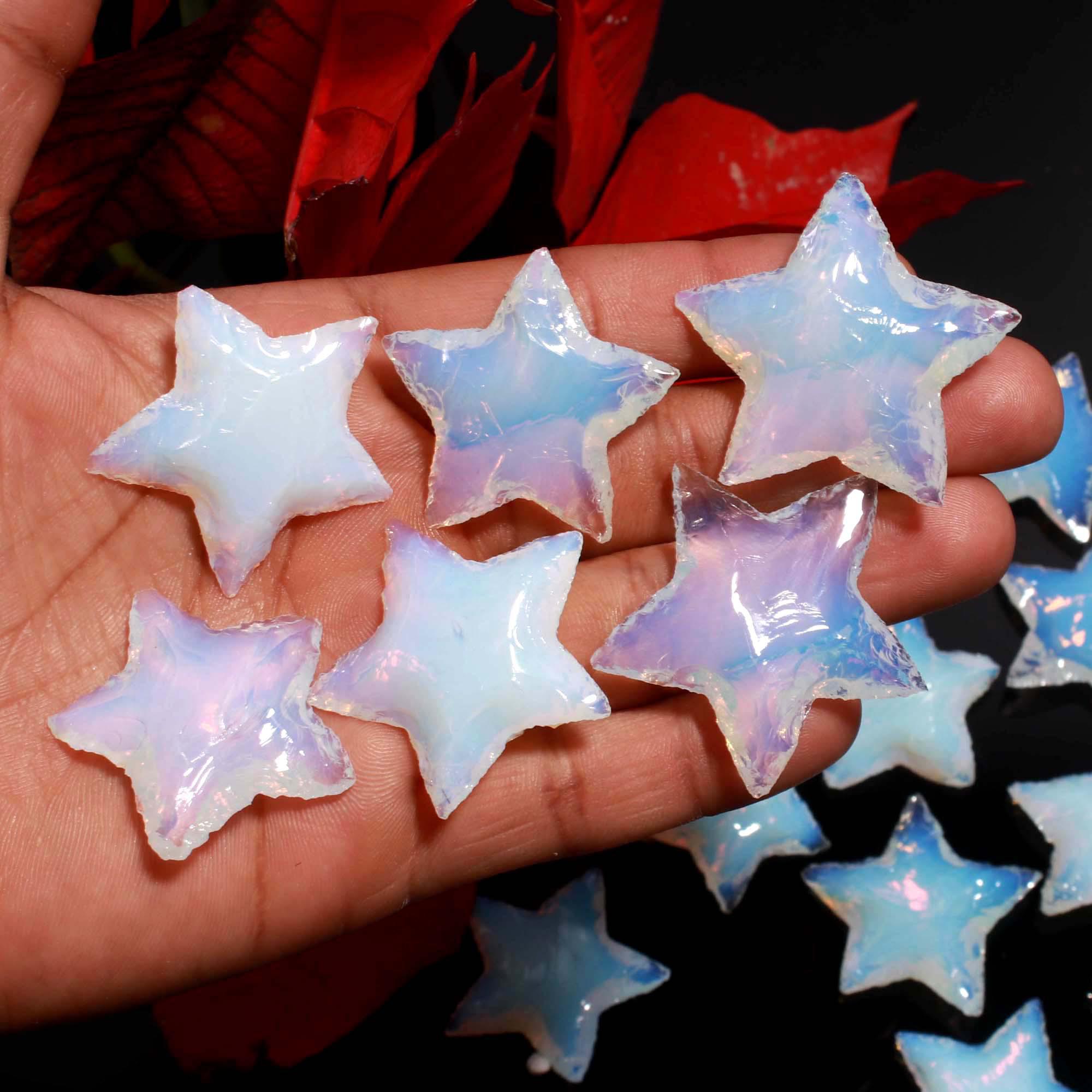 Opalite Star Carving