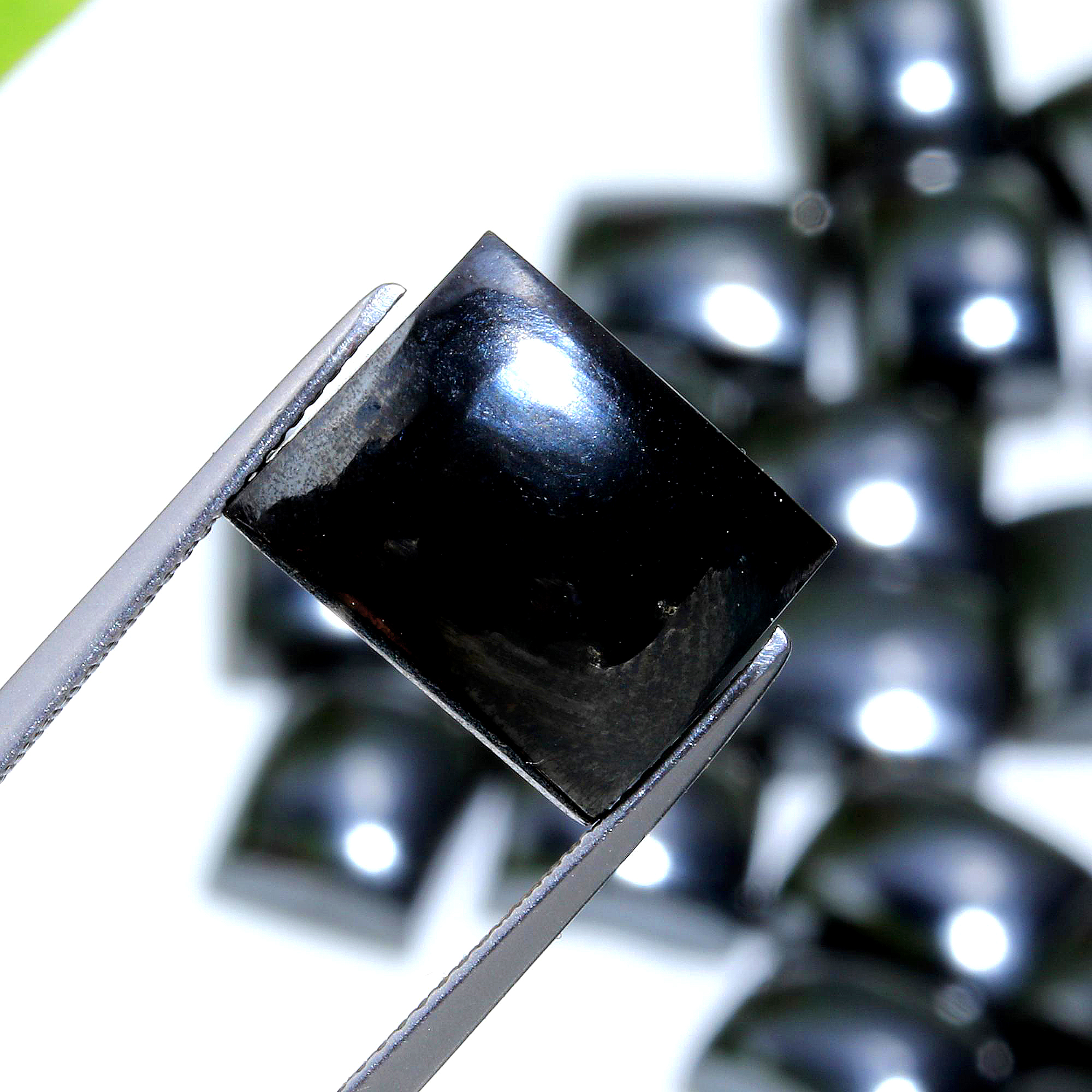 30 Pcs 577.Cts Natural Hematite Rectangle Loose Cabochon Gemstone For Jewelry Wholesale Lot Size 15x11 14x11mm
