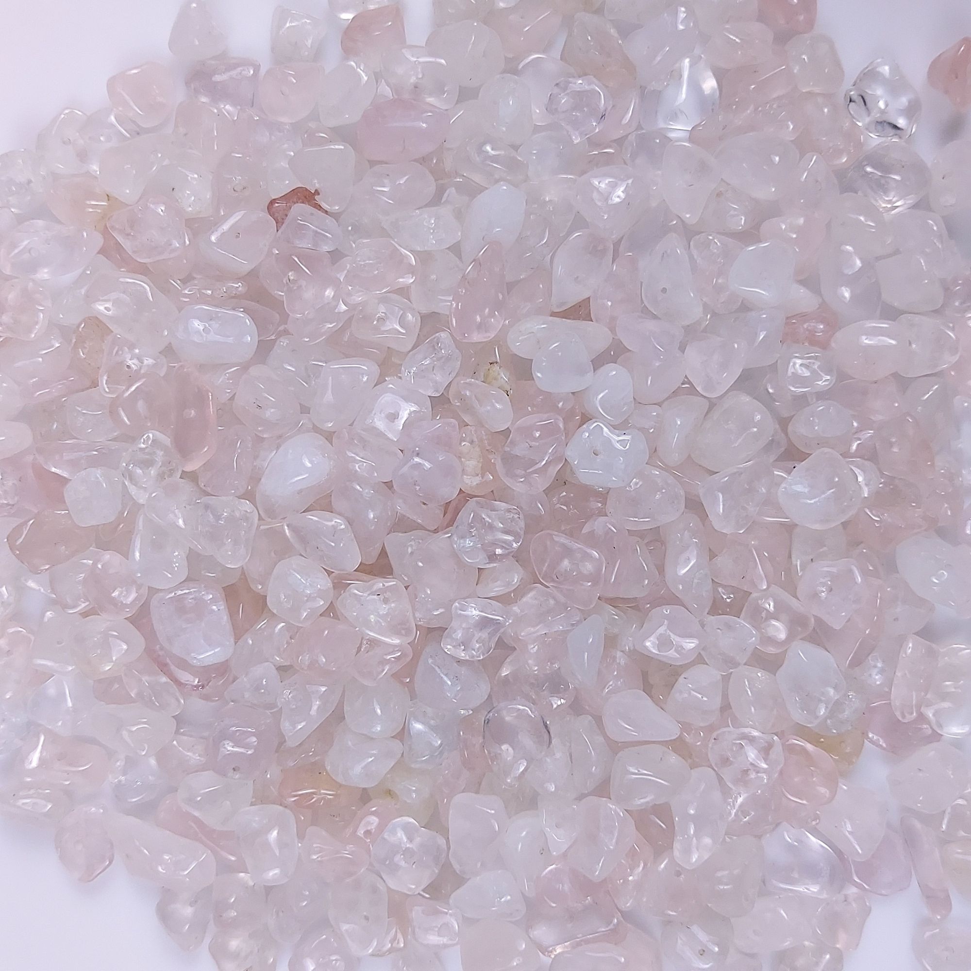 246Pcs 866Cts  Natural Pink Rose Quartz Gemstone Chips Uncut Beads for Jewelry Making Center Drill Loose Gemstones Nuggets Chips Smooth Beads Bracelet Gift for Her 10x4 5x5mm#G-406