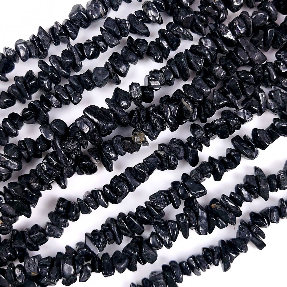 5Strand 1945Cts  Natural Black Tourmaline Uncut Gemstone Beads Tourmaline Beads Ready To Wear Gemstone Beads Antique Jewelry Beads 36inch Long Strand 45054mm#G-422