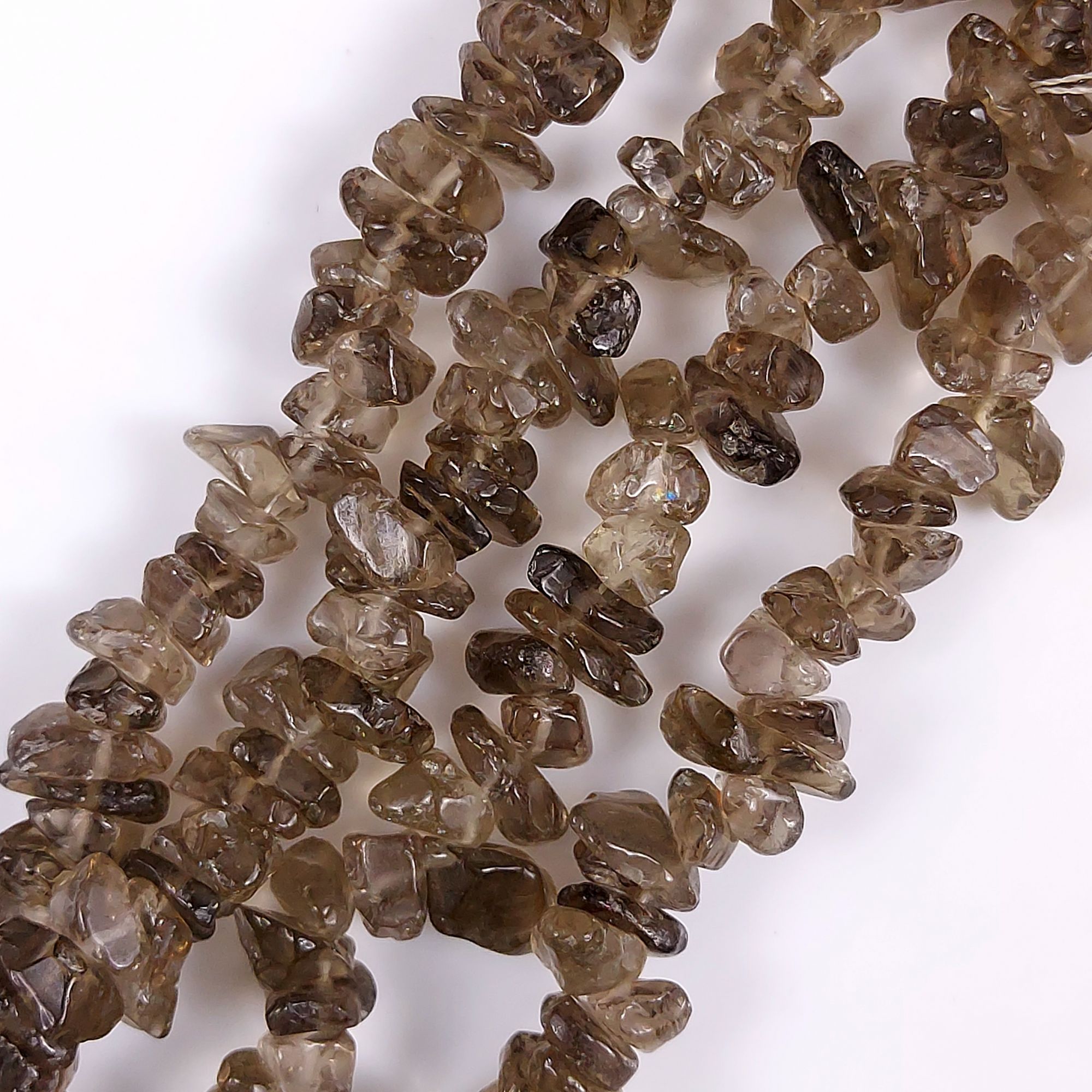 1Strand 478Cts  Natural Smoky Quartz Uncut Gemstone Beads Quartz Beads Ready To Wear Gemstone Beads Antique Jewelry Beads 36inch Long Strand 45054mm#G-424