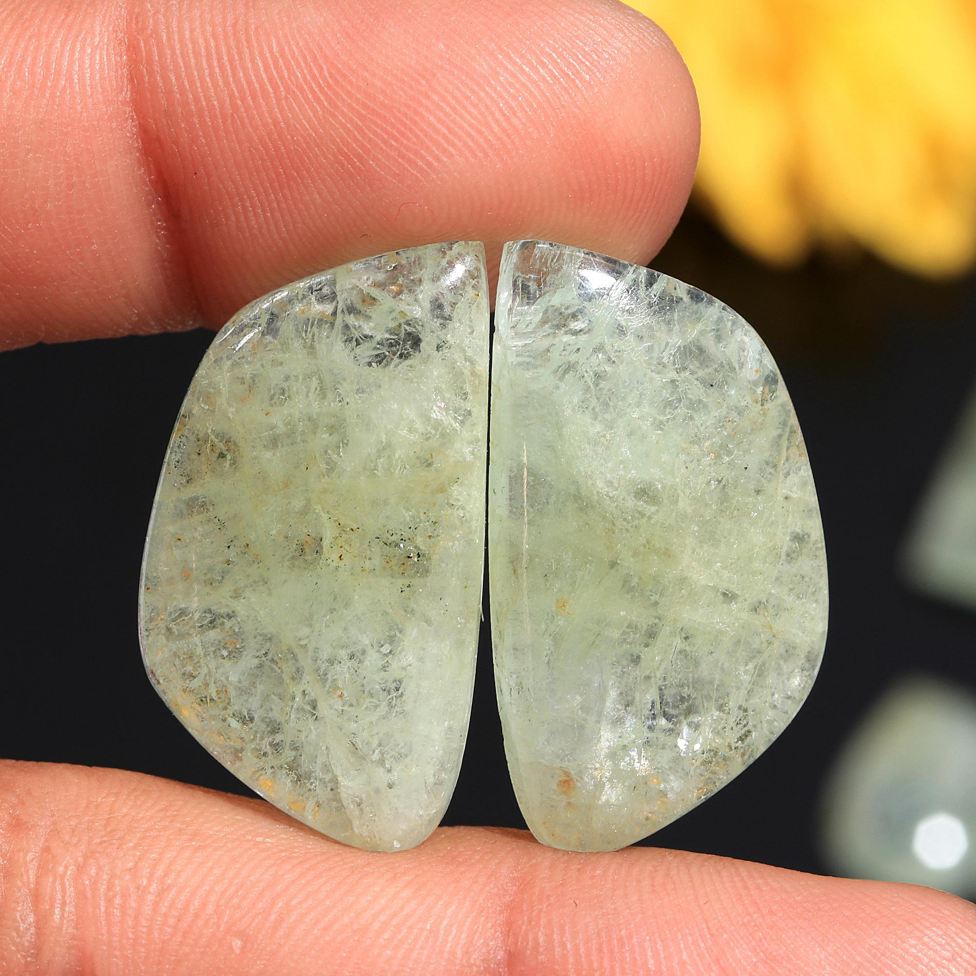 10 Pair 395 Cts Natural Aquamarine Earring Pair Lot Fancy Loose Gemstone Wholesale Lot Size 42x14 24x11mm