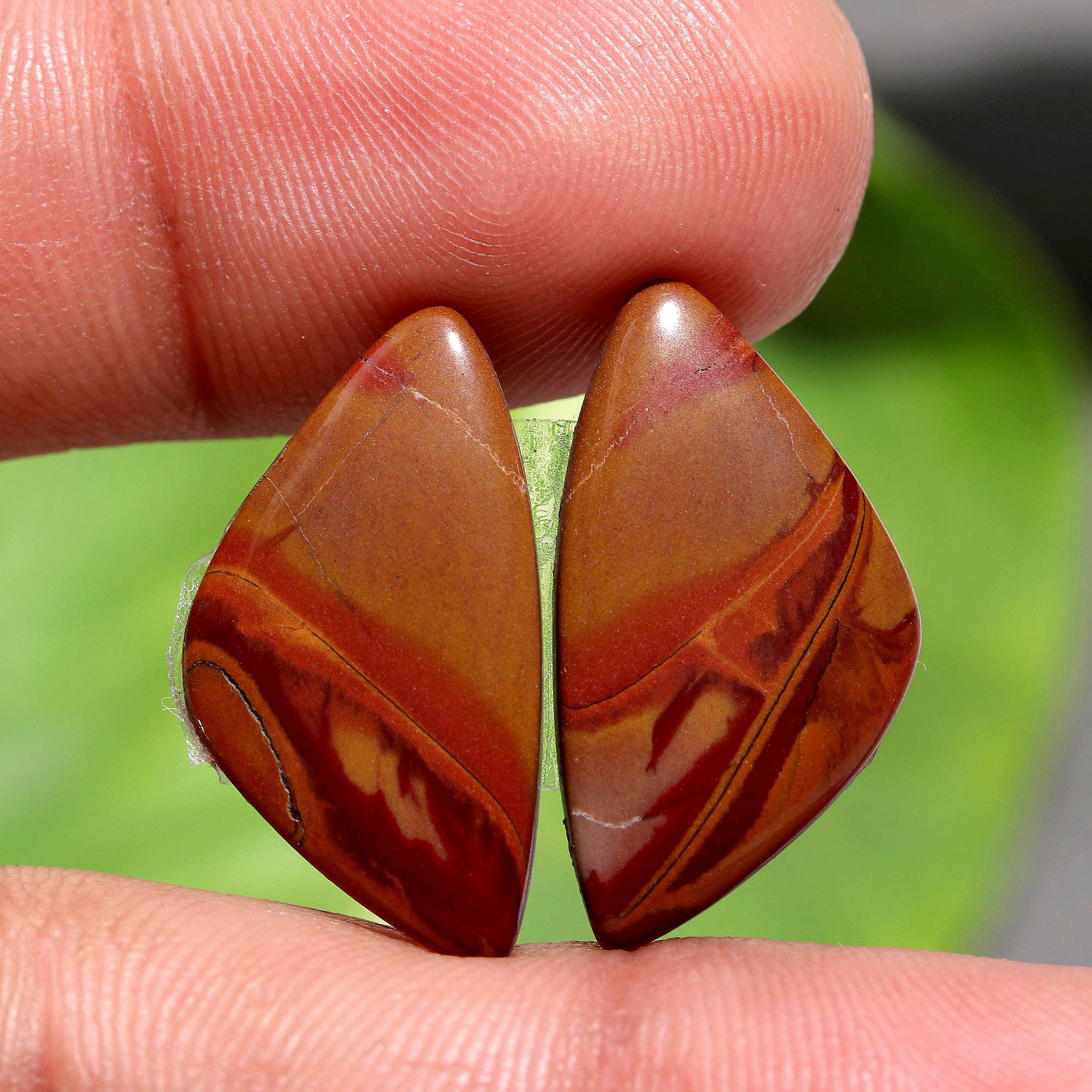 12Pair 213CtsNatural Noreena Jasper Loose Gemstone Cabochon Earring Pair Lots Semi Precious Crystal Jewelry Mix Shapes  Size 24x13 15x15mm