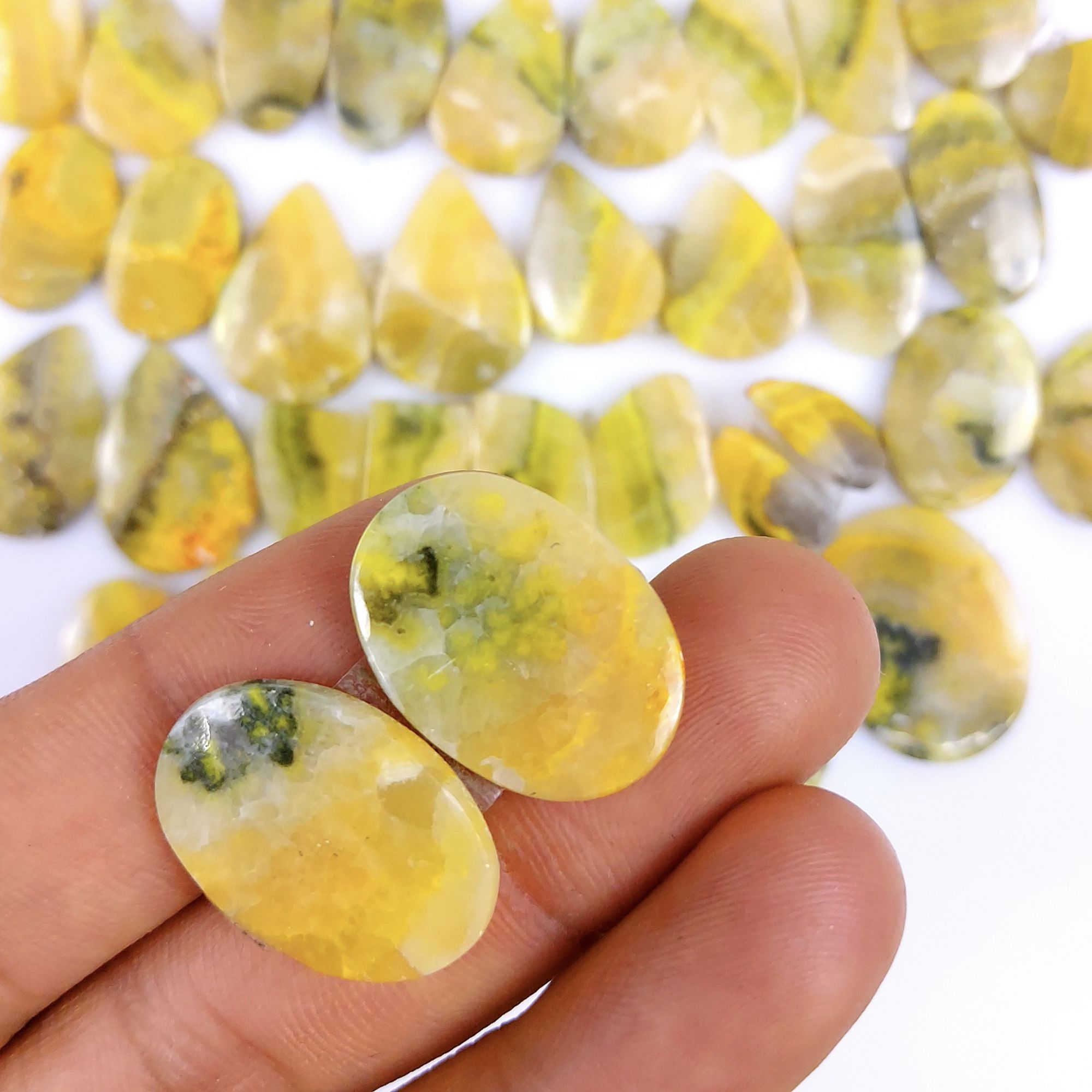 22 Pair Lot 429Cts Natural Bumble Bee Jasper Yellow Sterling Pendant Handmade Jewelry Pendant Natural Gemstone Pendant Gift For Mom 30x20 15x9mm#5682