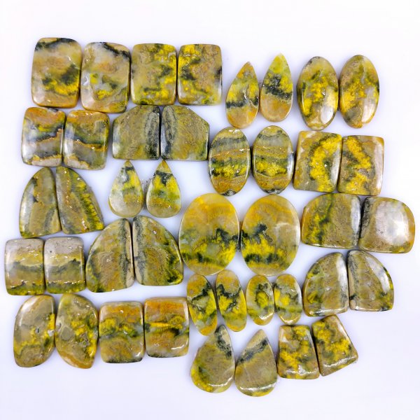 21 Pair Lot 706Cts Natural Bumble Bee Jasper Yellow Sterling Pendant Handmade Jewelry Pendant Natural Gemstone Pendant Gift For Mom 32x25 22x14mm#5684