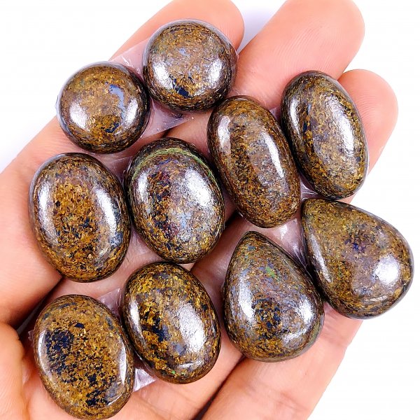 5 Pair 251Cts Natural Brown Bronzite Eye Gemstone Earring Pair Lot Cabochons, Crystal hook Earrings, Gemstone Earrings Jewelry Dandle Earring Pair lots 25x20 18x18mm #5711
