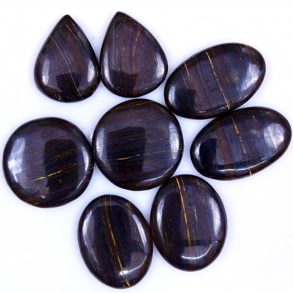 4 Pair  439Cts Natural Iron Tiger Eye Gemstone Earring Pair Lot Cabochons, Crystal hook Earrings, Gemstone Earrings Jewelry Dandle Earring Pair lots 40x25 32x24mm #5715