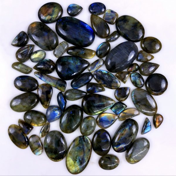 58pc 1908Cts Labradorite Cabochon Multifire Healing Crystal For Jewelry Supplies, Labradorite Necklace Handmade Wire Wrapped Gemstone Pendant 50x30 18x12mm#6376