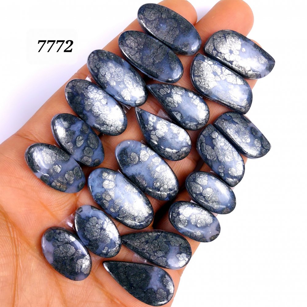 10Pair 266Cts Natural Marcasite Cabochon Back Side Unpolished Gemstone Matching Pairs Semi-Precious Gemstones ForJewelry Making 27x14 22x11mm #7772