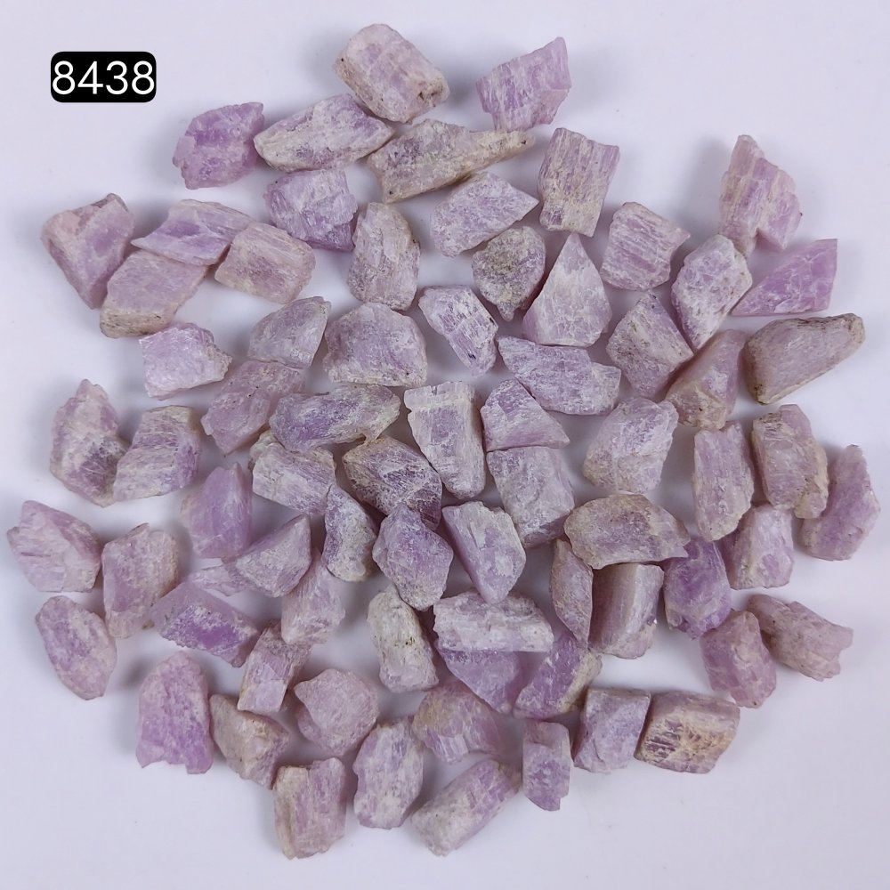 73Pcs 587Cts Natural Pink Kunzite Cabochon Lot Unpolished Loose Gemstone for Jewelry Making 13x7 10x9 mm#8438