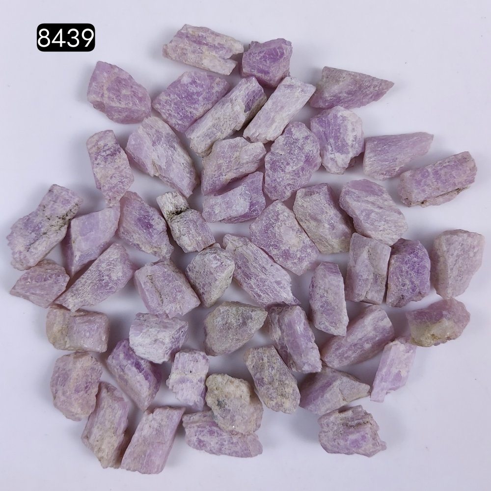48Pcs 787Cts Natural Pink Kunzite Cabochon Lot Unpolished Loose Gemstone for Jewelry Making 17x7 15x9 mm#8439