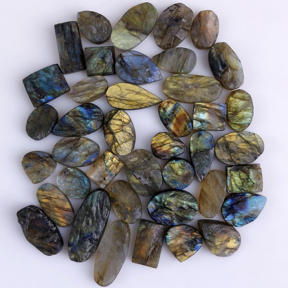 40Pcs 338Cts Natural Labradorite Druzy Cabochon Loose Gemstone Mix Shape And Size Labradorite Flat Back Unpolished Wholesale Lot 25x10 12x12mm #8509