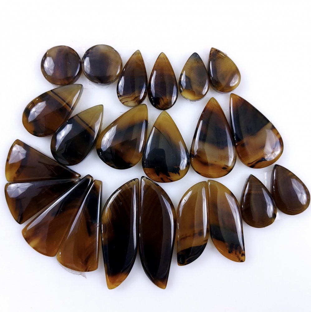 11Pair 308Cts Natural Montana Agate Cabochon Loose Handmade Gemstone Pair For Jewelry Making Earrings Drop Dangles Lot38x10 12x12mm#9735