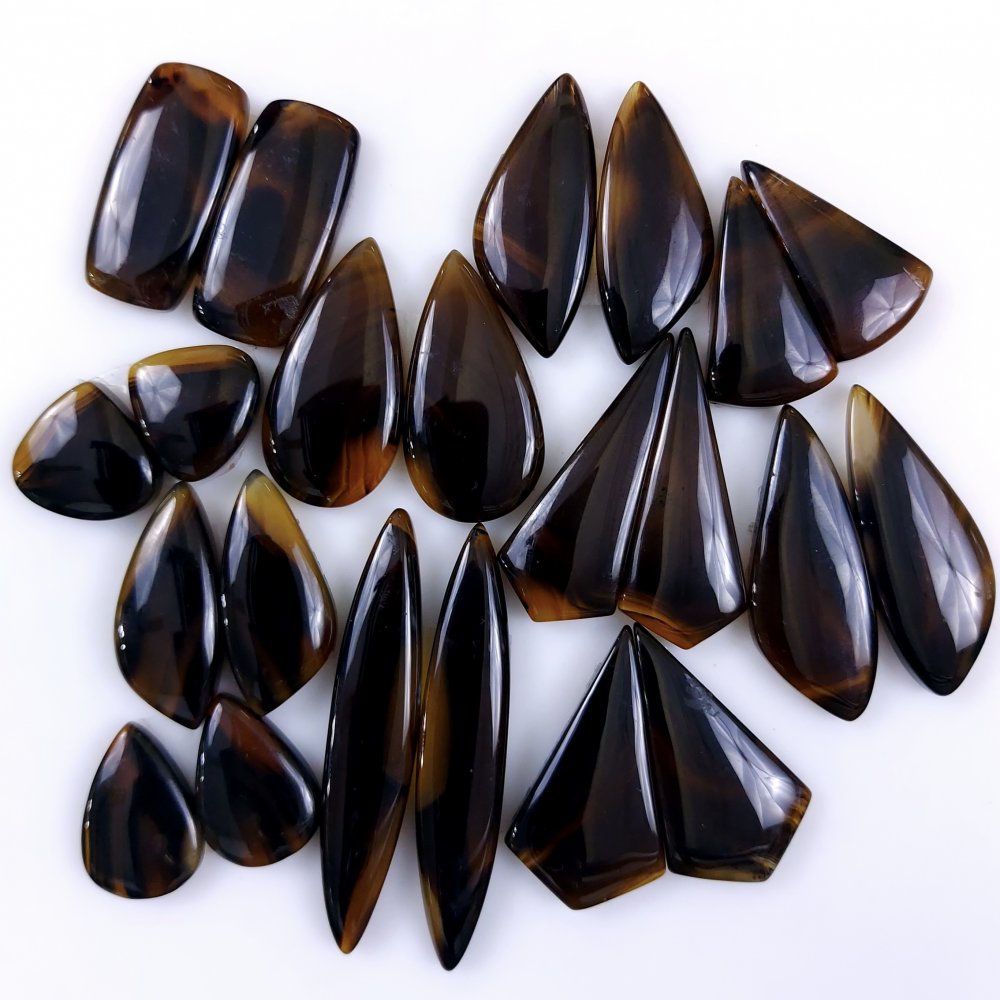 11Pair 364Cts Natural Montana Agate Cabochon Loose Handmade Gemstone Pair For Jewelry Making Earrings Drop Dangles Lot48x8 12x12mm#9749
