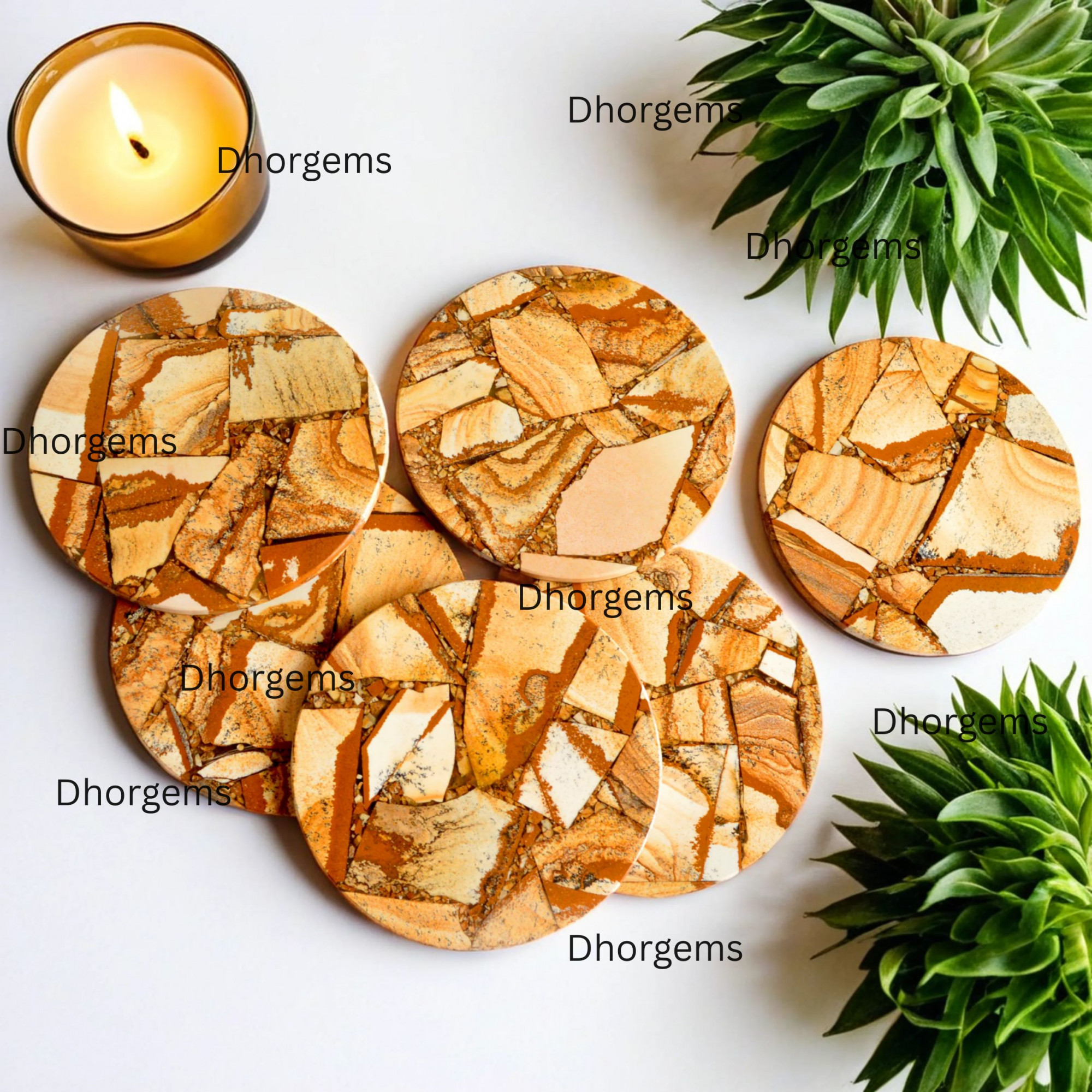 4Picture Jasper Round Coasters