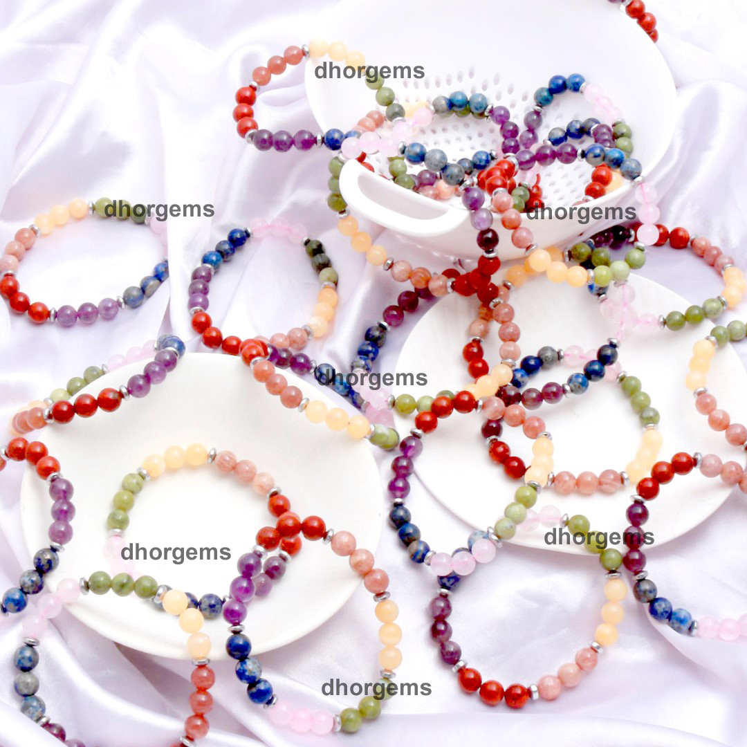 7 Chakra Steachable Bracelets Jewelry