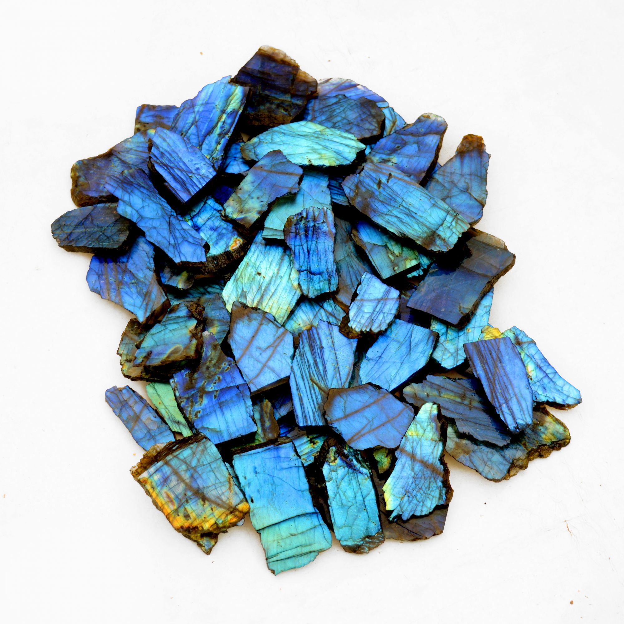 Natural labradorite Blue fire slab natural gemstone slices raw specimen crystal Gemstone For Jewelry