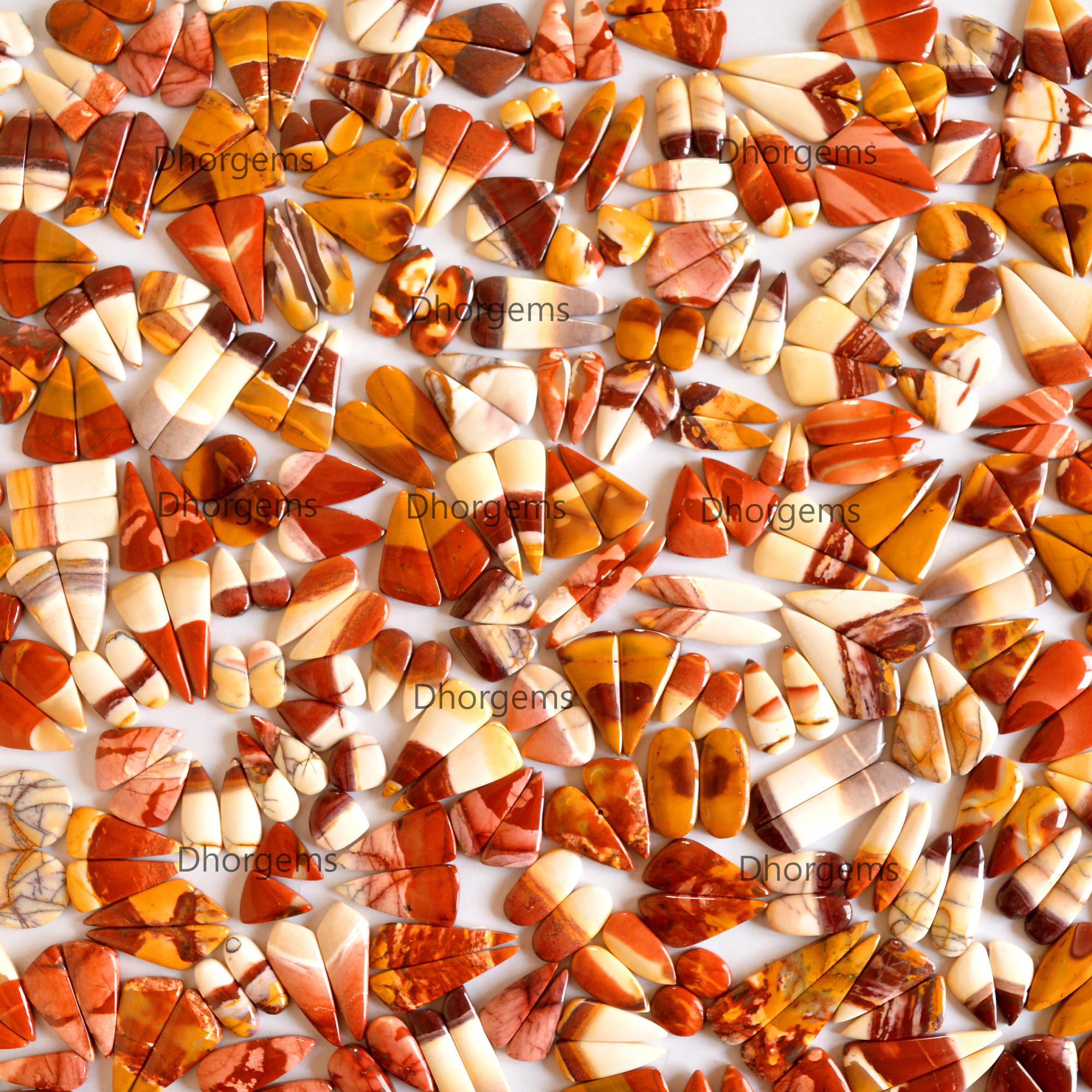 Natural Mookaite Cabochon Pairs Stunning Gemstone for Jewelry Making Healing CrystalsHigh Quality Mookaite Stone Pairs for Earrings