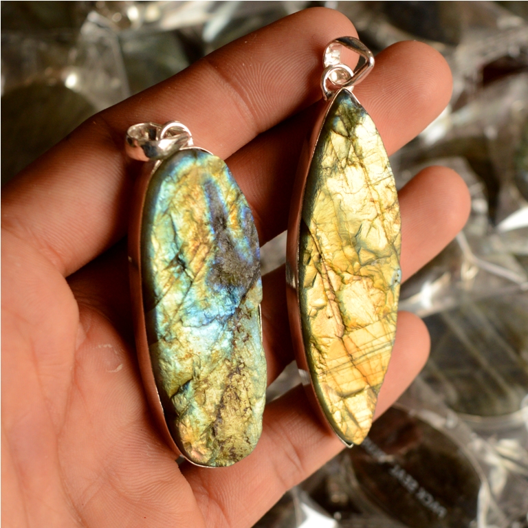 Labradorite druzy Pendant