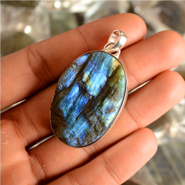 Labradorite druzy Pendant
